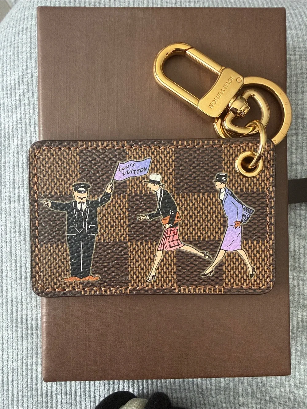 Louis Vuitton Bag Charm with Initials
